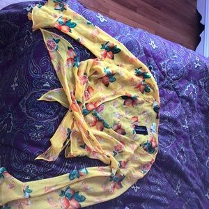 Brand New Lemon Sheer Fashion Nova crop top